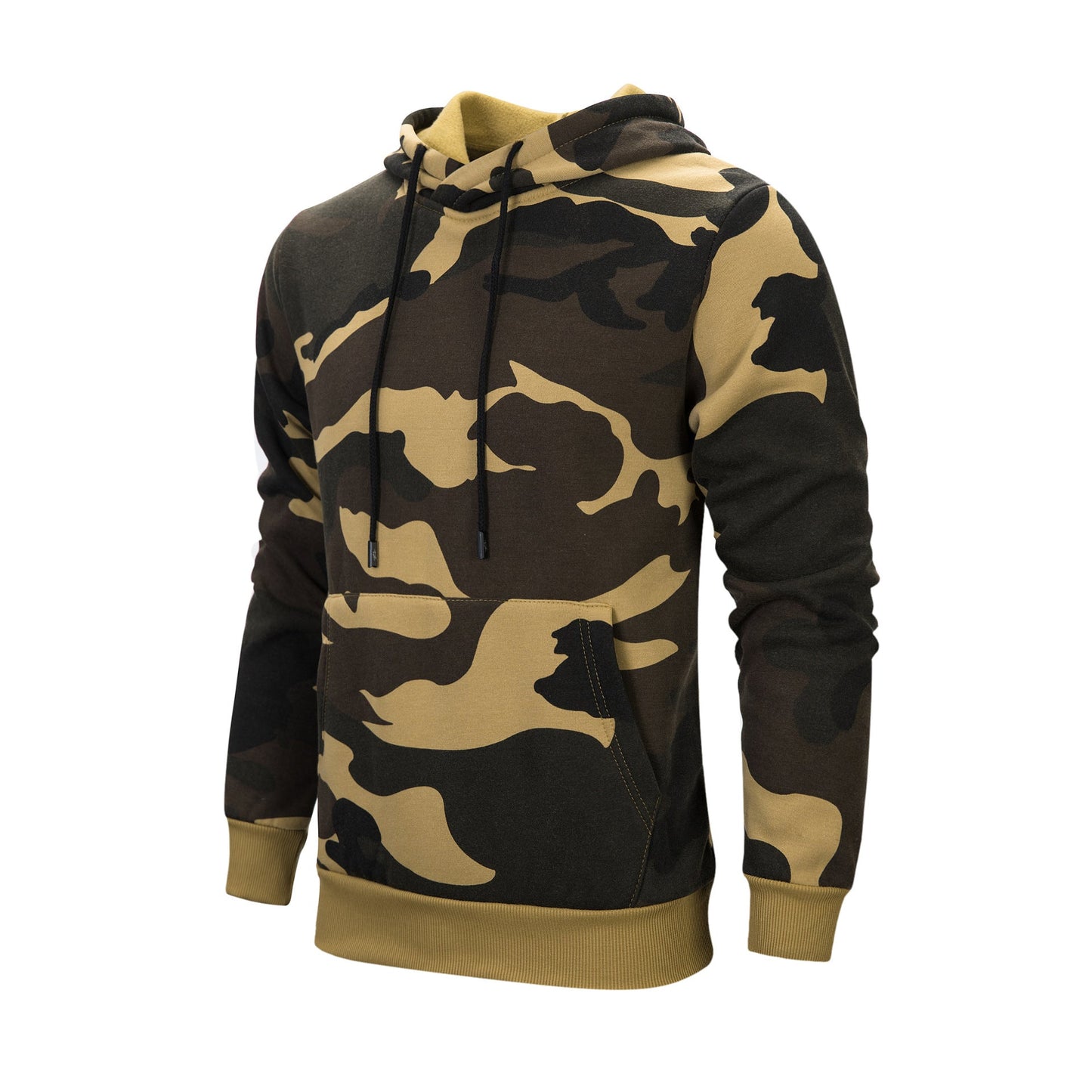 Herren Kapuzenpullover Camouflage Warm Kuschelig