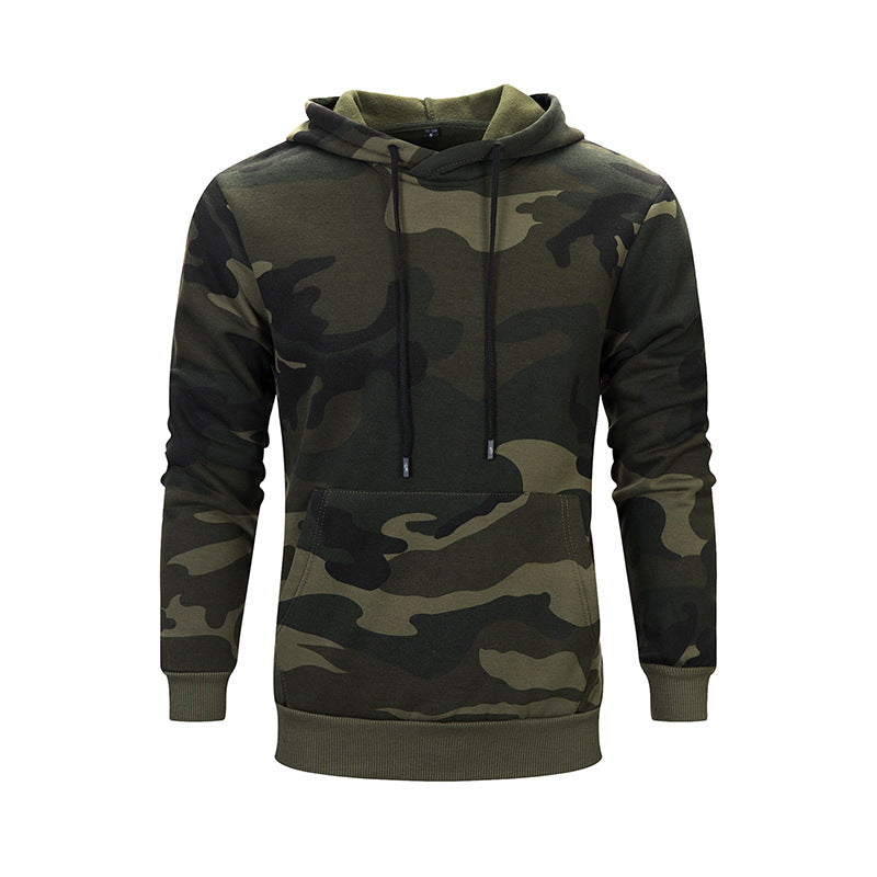 Herren Kapuzenpullover Camouflage Warm Kuschelig