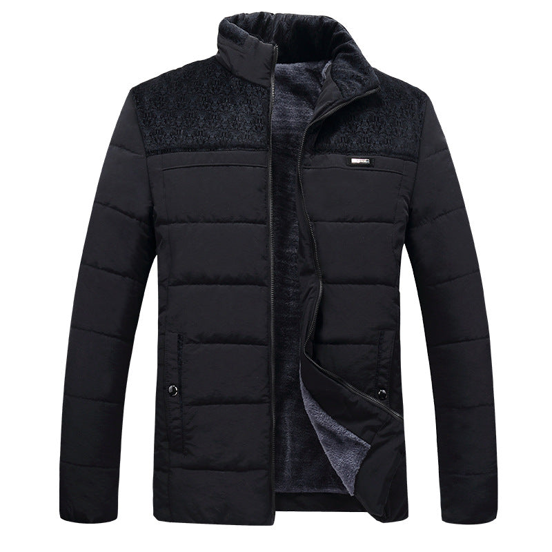 Herren Übergangsjacke Gefüttert Warm Hochkragen
