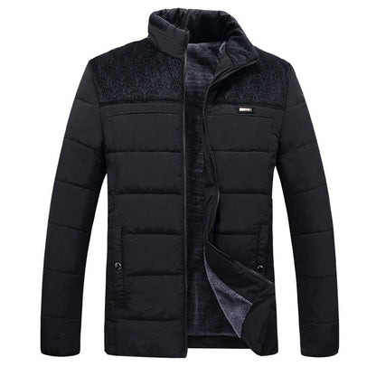 Herren Übergangsjacke Gefüttert Warm Hochkragen
