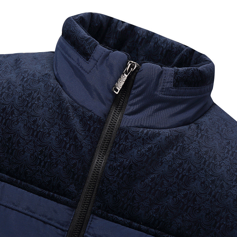 Herren Übergangsjacke Gefüttert Warm Hochkragen