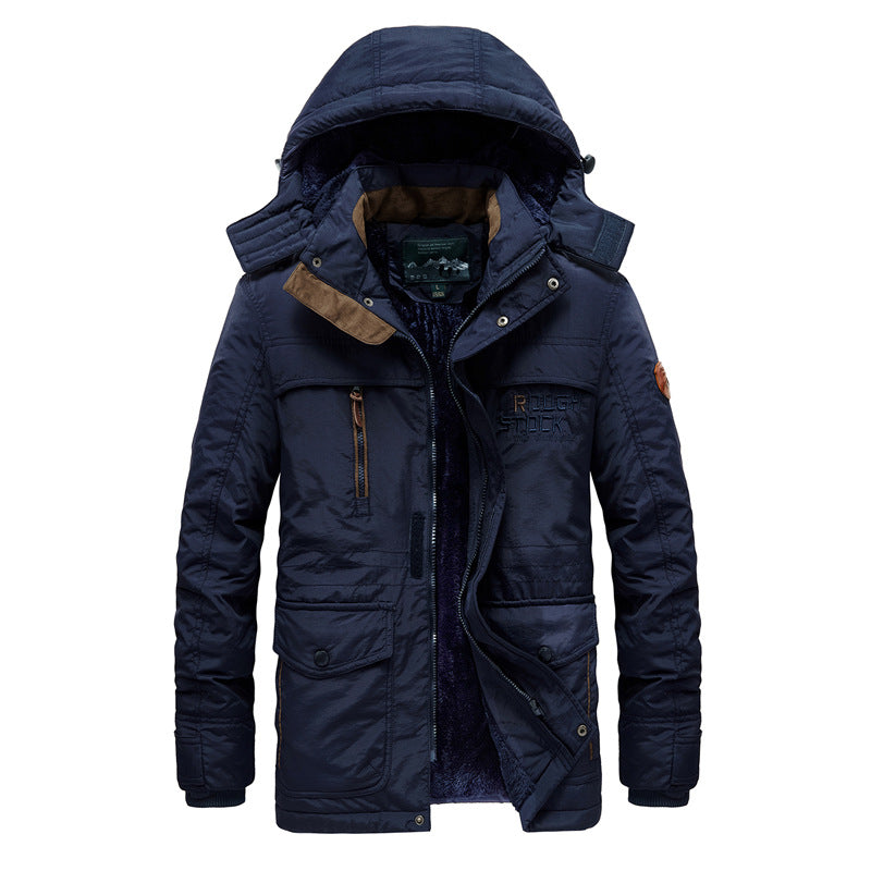 Warme Winterjacke Isoliert Kapuze Innenfutter