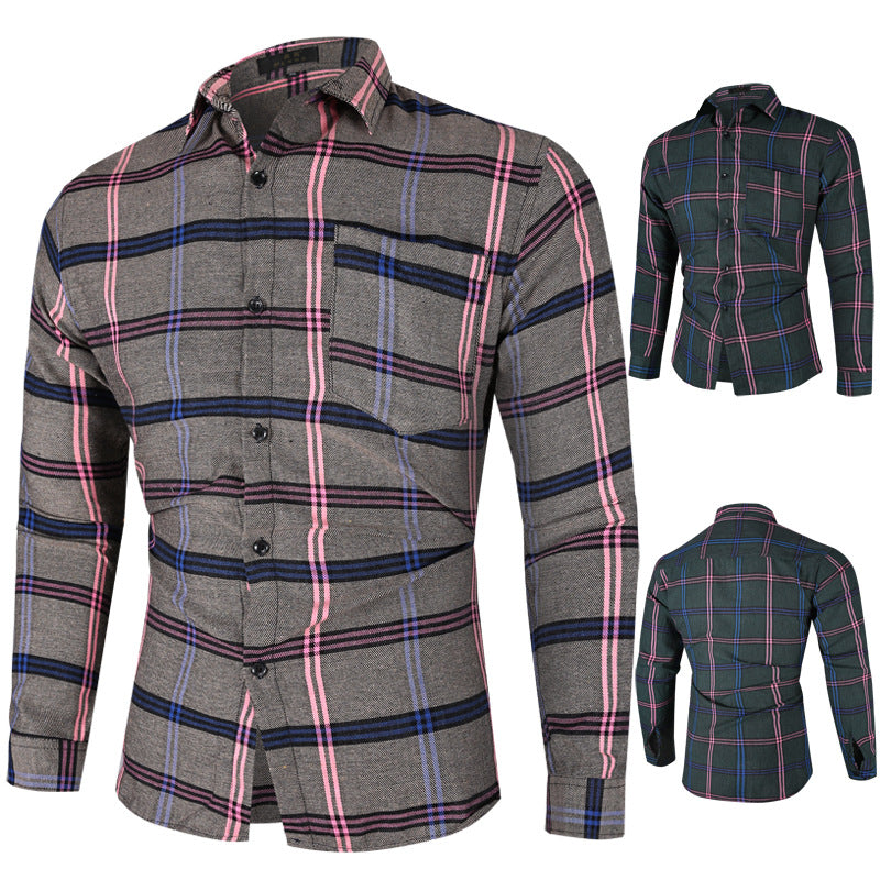 Herren Flanellhemd kariert modern Berlin Style - BerlinGlamour