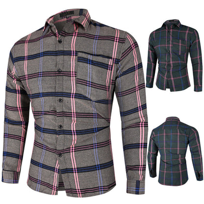 Herren Flanellhemd kariert modern Berlin Style - BerlinGlamour