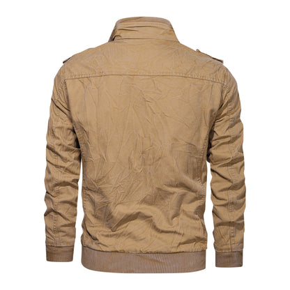 Leder Bikerjacke Herren Lässig Schwarz