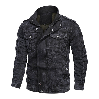 Leder Bikerjacke Herren Lässig Schwarz - BerlinGlamour