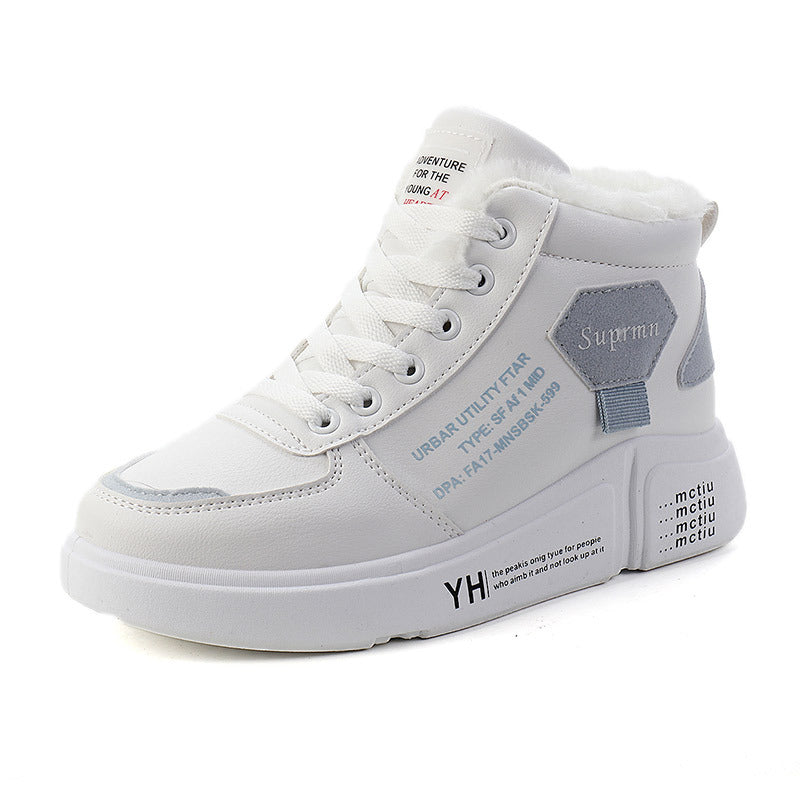 Damen Sneaker Hoch Hoher Schaft Kuschelig Trendig