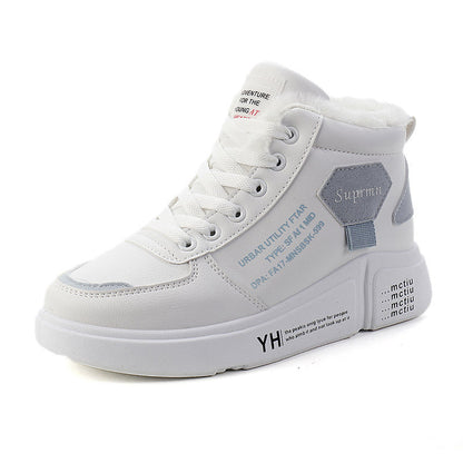 Damen Sneaker Hoch Hoher Schaft Kuschelig Trendig