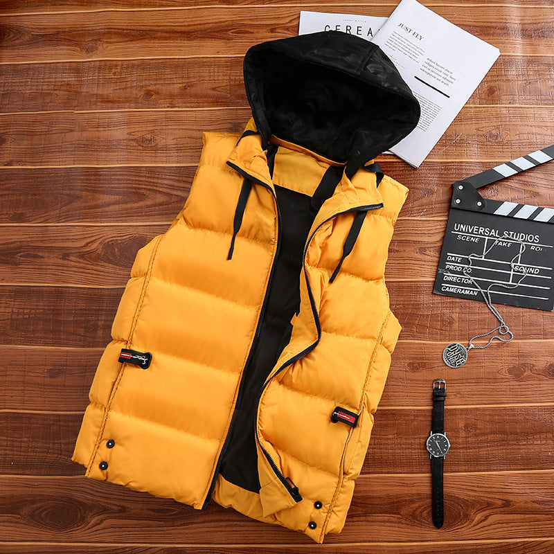 Leichte Steppweste Unisex Kapuze Modern Sportlich