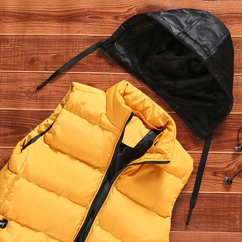 Leichte Steppweste Unisex Kapuze Modern Sportlich