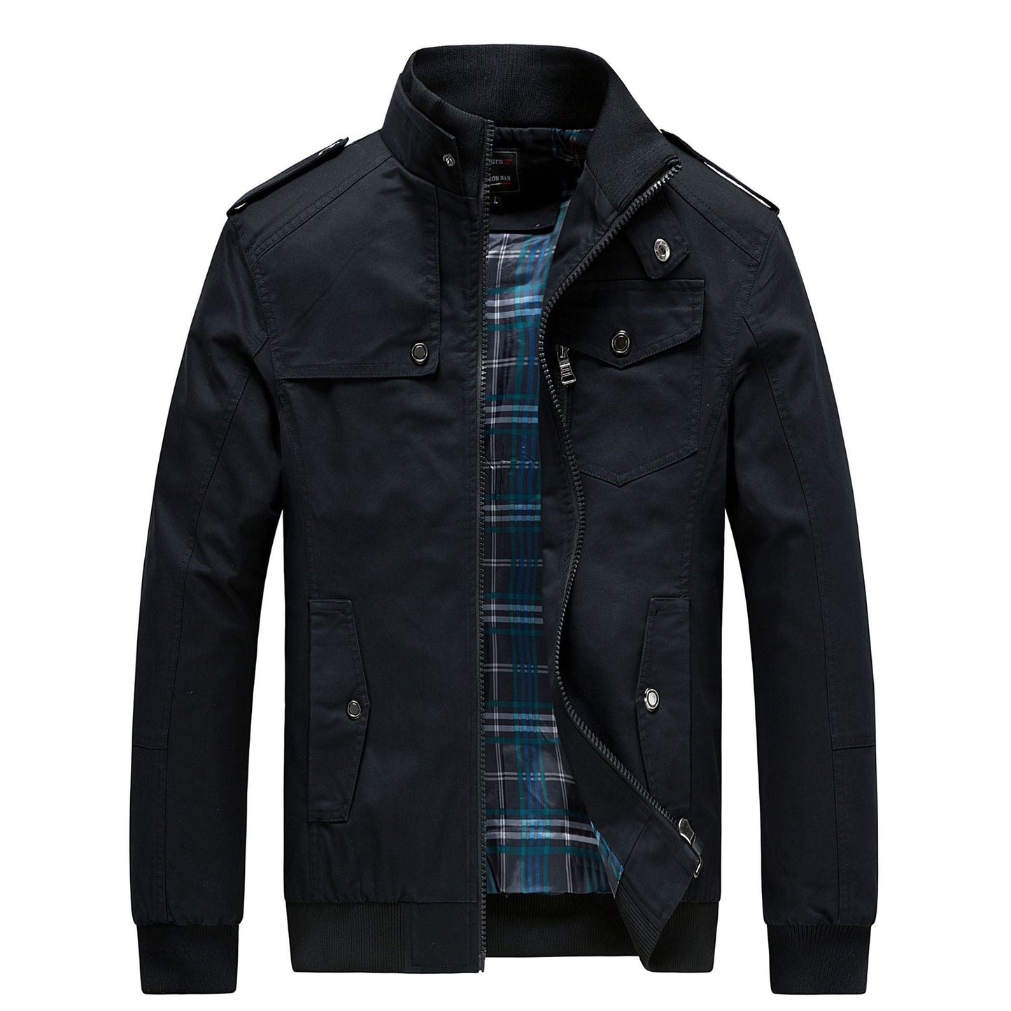 Herren Utility-Jacke Modern mit Viel Taschen