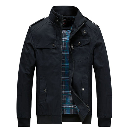 Herren Utility-Jacke Modern mit Viel Taschen