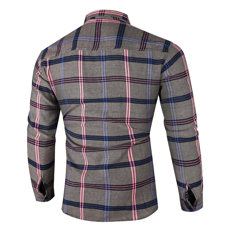 Herren Flanellhemd kariert modern Berlin Style