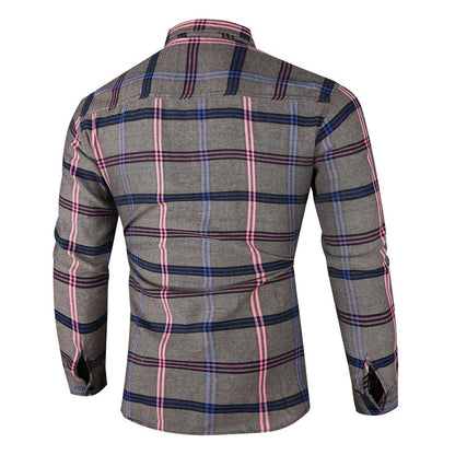Herren Flanellhemd kariert modern Berlin Style