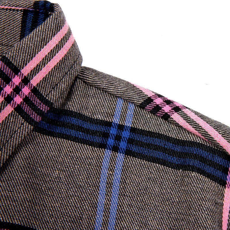 Herren Flanellhemd kariert modern Berlin Style
