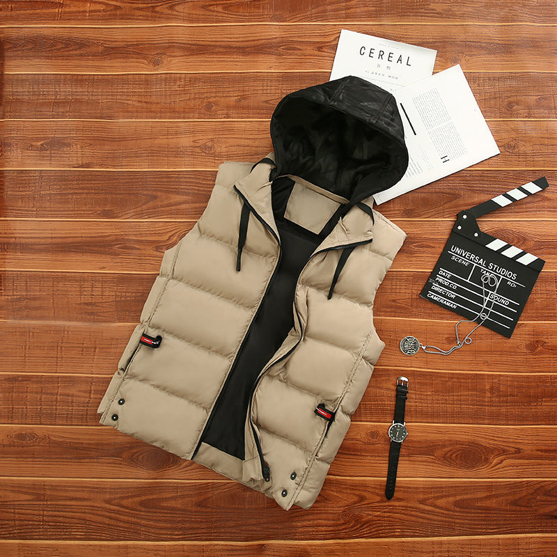 Leichte Steppweste Unisex Kapuze Modern Sportlich