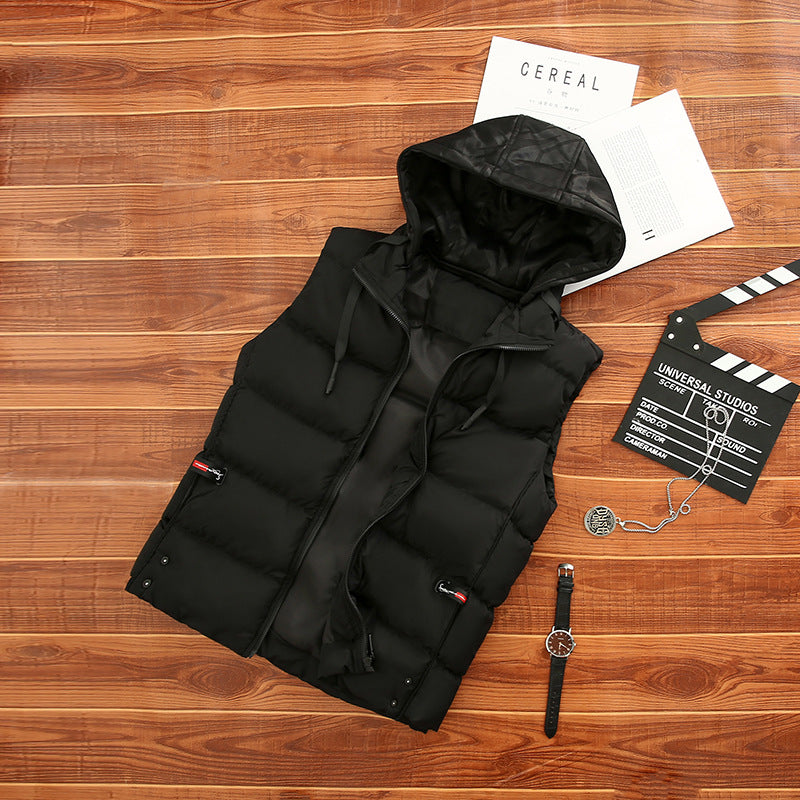 Leichte Steppweste Unisex Kapuze Modern Sportlich