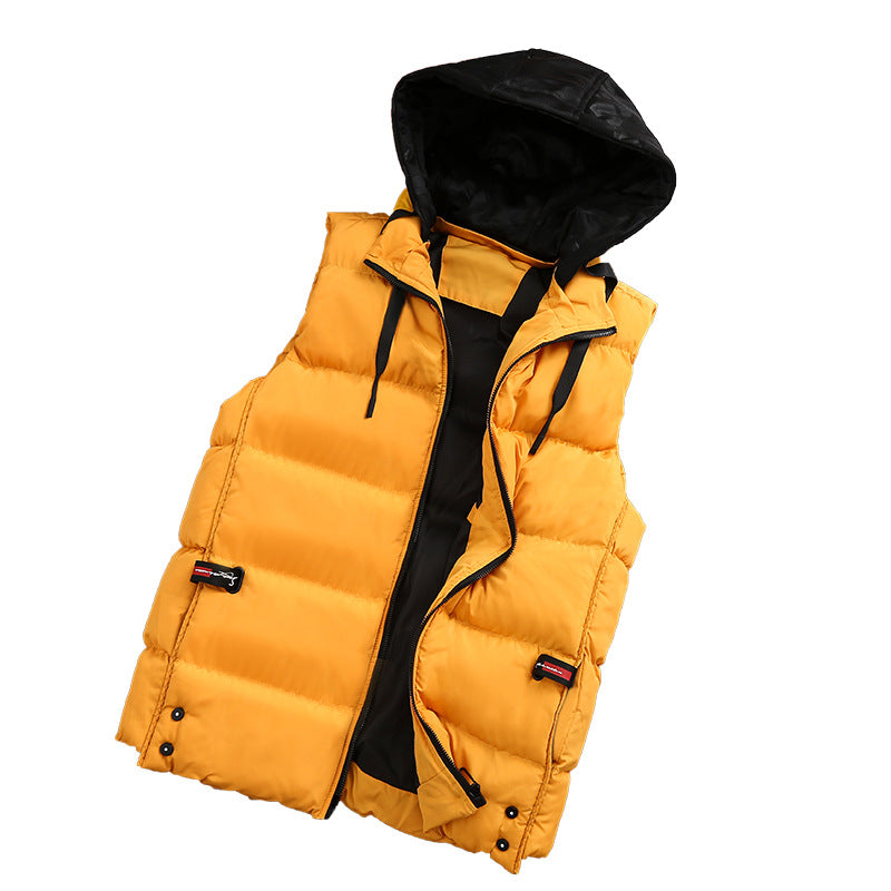 Leichte Steppweste Unisex Kapuze Modern Sportlich