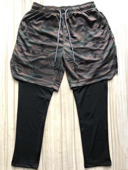 Herren Laufshorts Mit Integriertem Leggings Sportlich Comfort