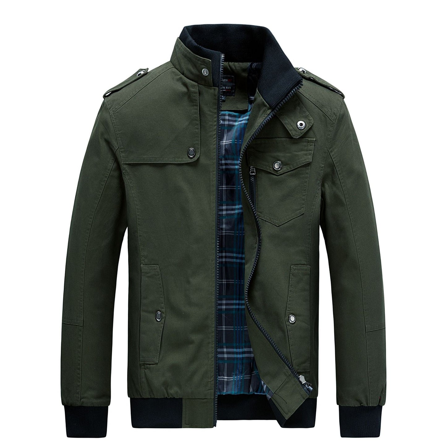 Herren Utility-Jacke Modern mit Viel Taschen