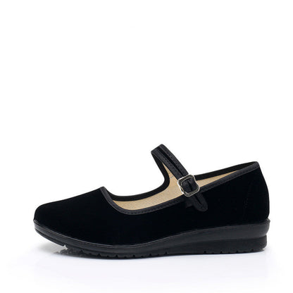 Damen Schuhe Bequem Mary Jane mit verstellbarem Riemen