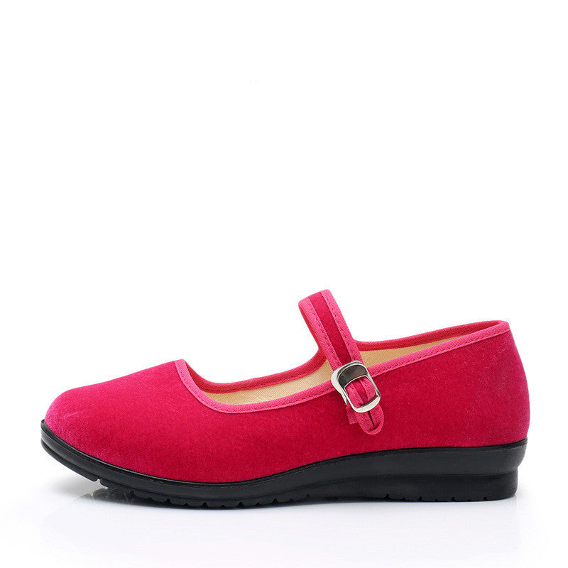 Damen Schuhe Bequem Mary Jane mit verstellbarem Riemen