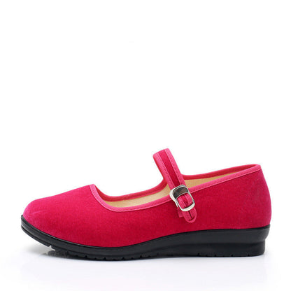 Damen Schuhe Bequem Mary Jane mit verstellbarem Riemen