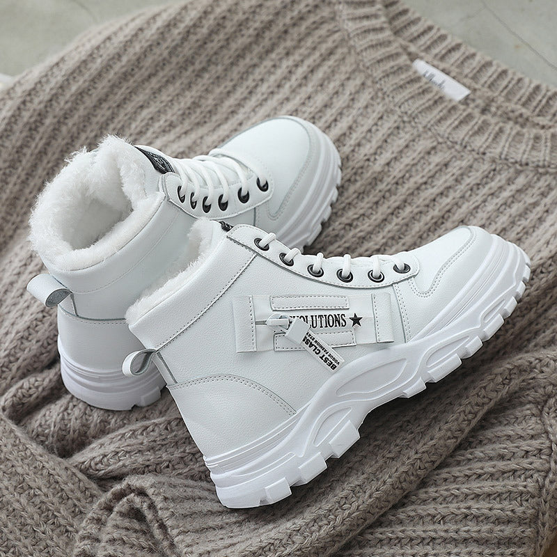 Damen Winterstiefel Warm Kuschelig Schnürsenkel - BerlinGlamour