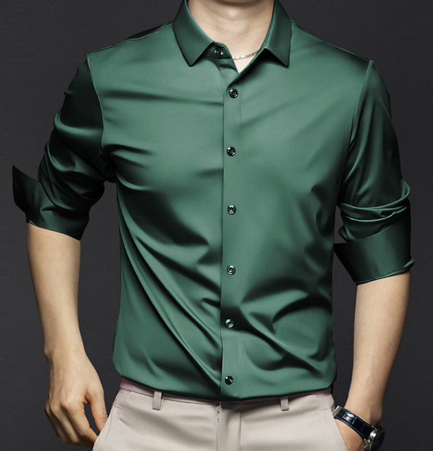 Herren Slim Fit Hemd Frühling Modern