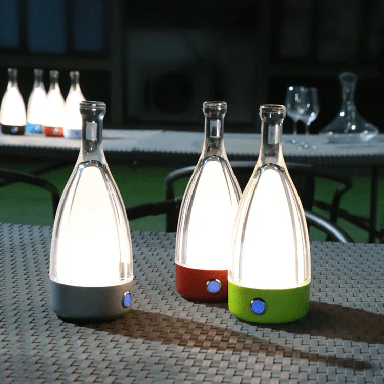 LED Flaschenlampe Wiederaufladbar Design Tischleuchte