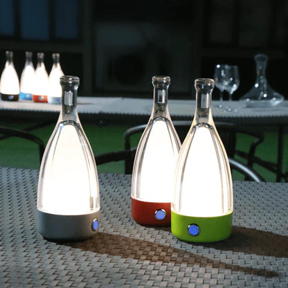 LED Flaschenlampe Wiederaufladbar Design Tischleuchte