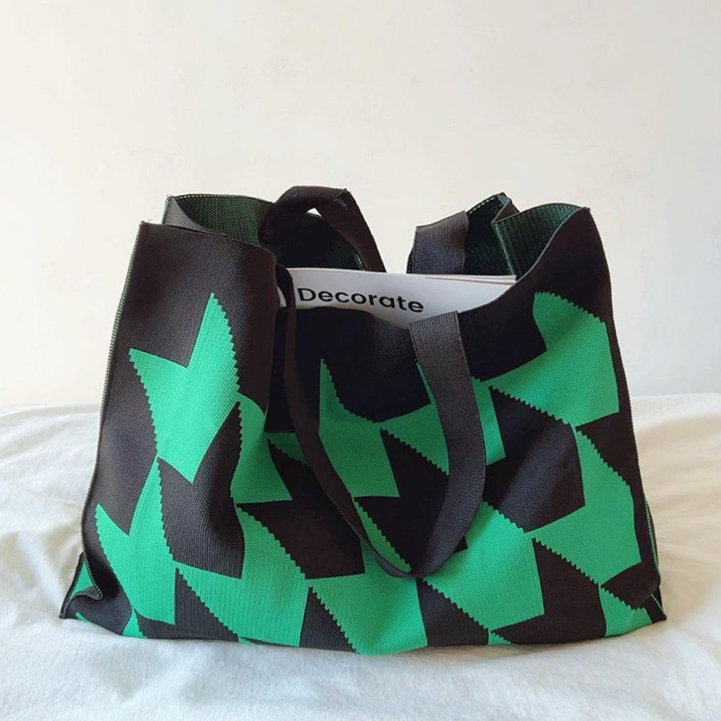 Stylische Canvas Shopper Tasche Groß