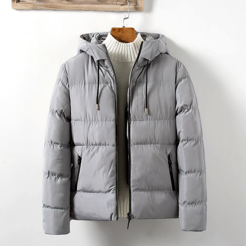 Herren Steppjacke Übergangsjacke mit Taschen und verstellbarer Kapuze