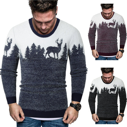 Herren Pullover Warm Tiermotiv Kreativ Berlin Style - BerlinGlamour