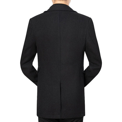 Herren Mantel Elegent Moderner Wintermantel Berlin Style