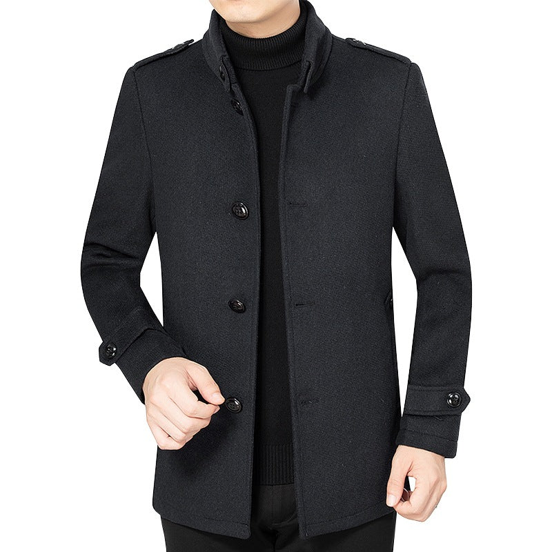 Herren Jacke Elegant Hochkragen Modern Berlin Style