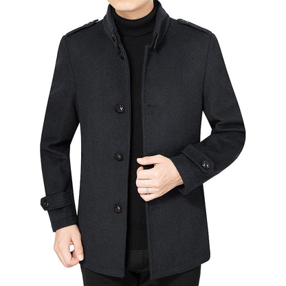 Herren Jacke Elegant Hochkragen Modern Berlin Style - BerlinGlamour