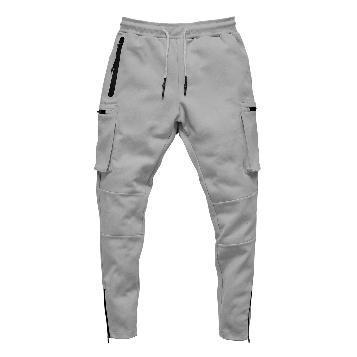 Herren Jogginghose Slim Fit mit Reißverschlusstaschen Elastic