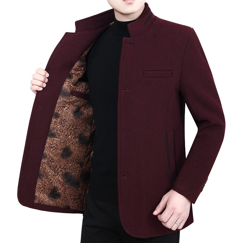Herren Winterjacke Gedämmte Outdoorjacke Schwarz - BerlinGlamour