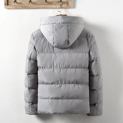 Herren Steppjacke Übergangsjacke mit Taschen und verstellbarer Kapuze
