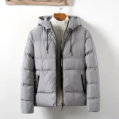 Herren Steppjacke Übergangsjacke mit Taschen und verstellbarer Kapuze