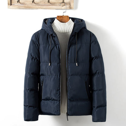 Herren Steppjacke Übergangsjacke mit Taschen und verstellbarer Kapuze