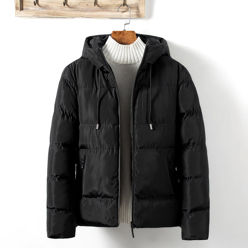 Herren Steppjacke Übergangsjacke mit Taschen und verstellbarer Kapuze