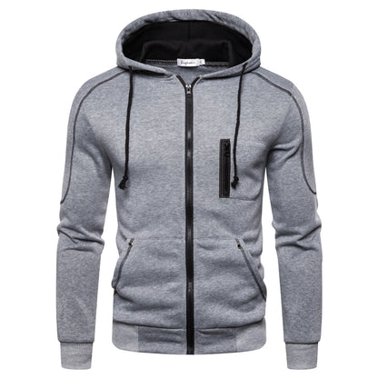 Herren Kapuzenjacke Sportlich Atmungsaktiv mit Taschen
