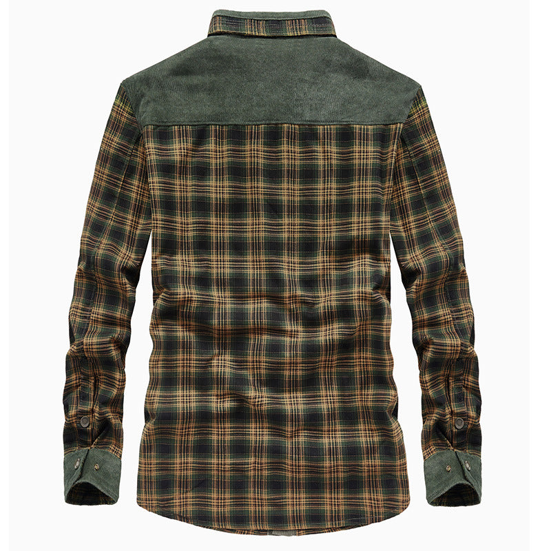 Herren Flanelljacke Warm Isoliert mit Taschen