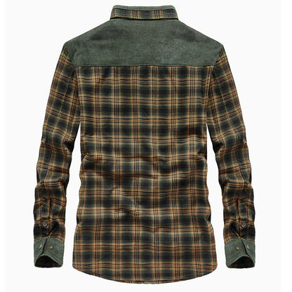 Herren Flanelljacke Warm Isoliert mit Taschen