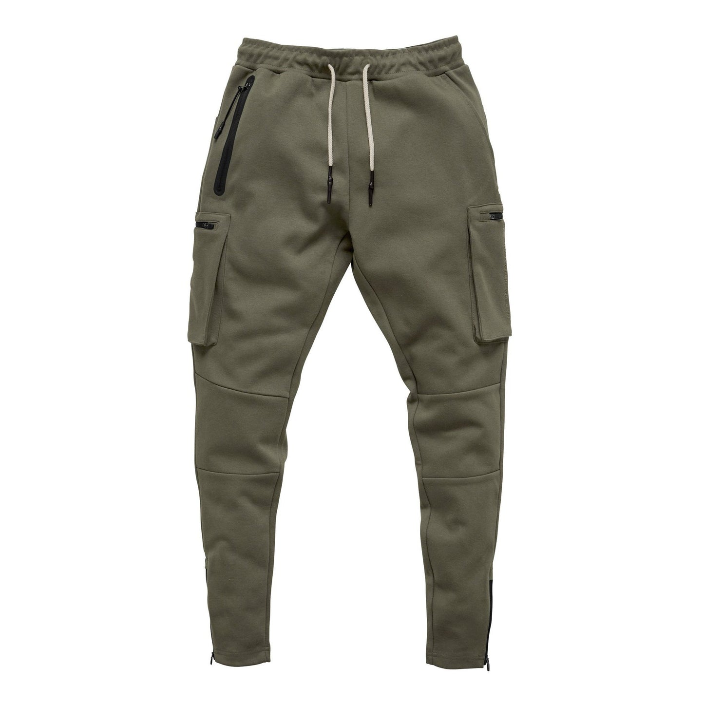 Herren Jogginghose Slim Fit mit Reißverschlusstaschen Elastic