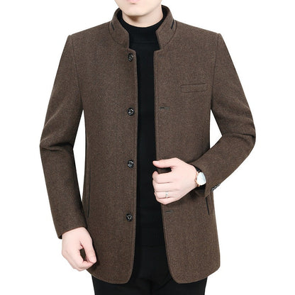 Herren Winterjacke Gedämmte Outdoorjacke Schwarz