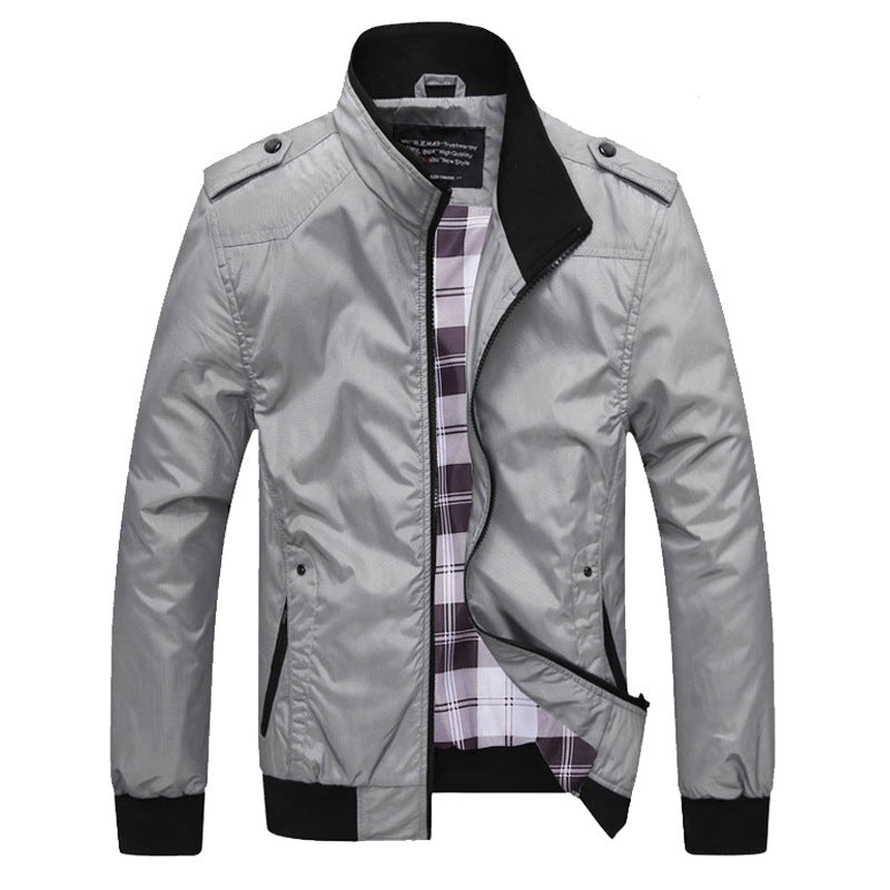 Herren Übergangsjacke Modern mit Reißverschluss und Taschen
