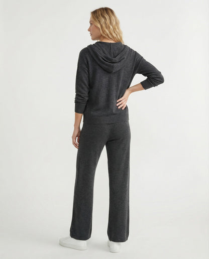 Damen Kapuzenshirt Jogginghose Set Weich Baumwolle